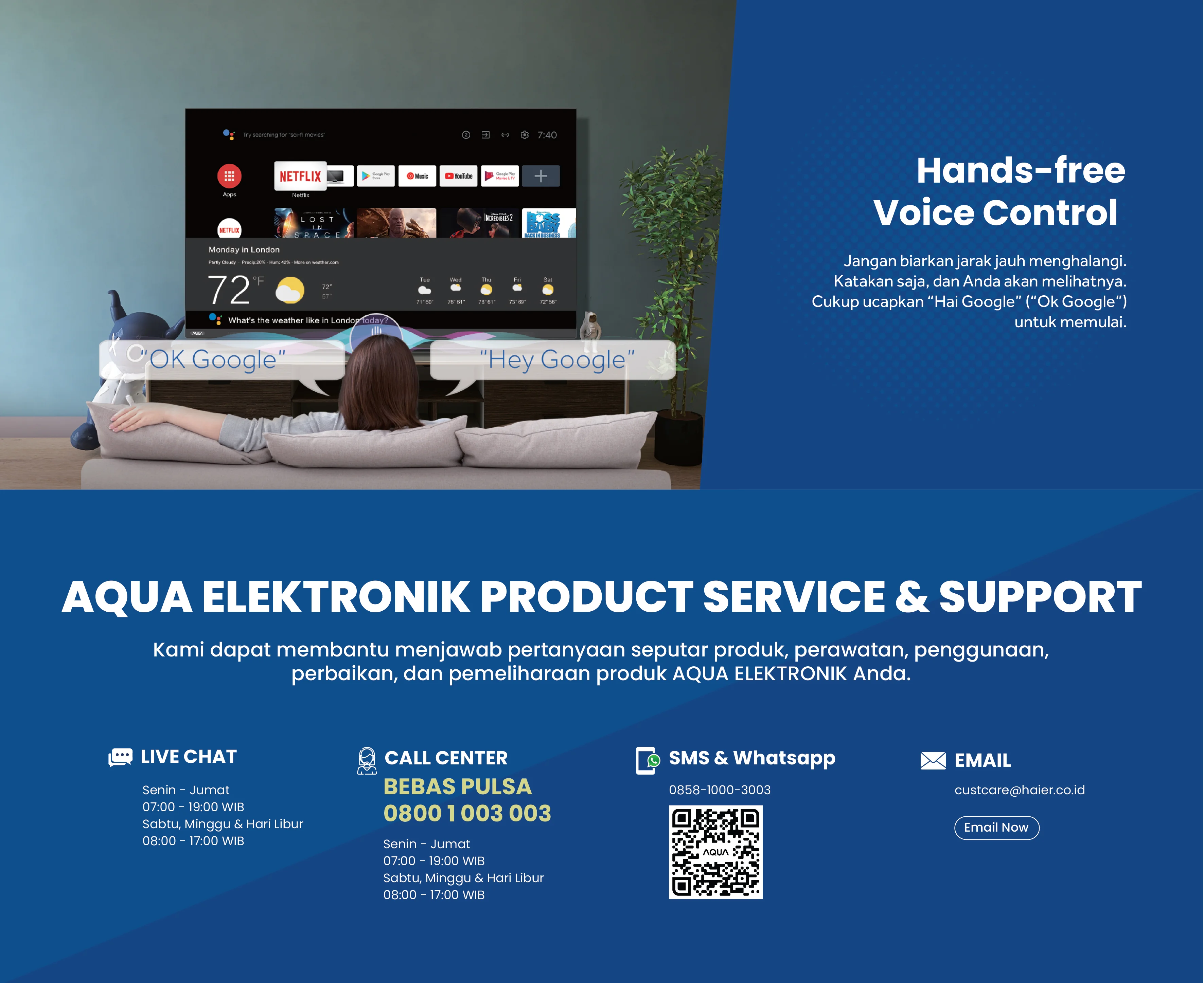 Smart TV AQUA Elektronik AQT65P750UX